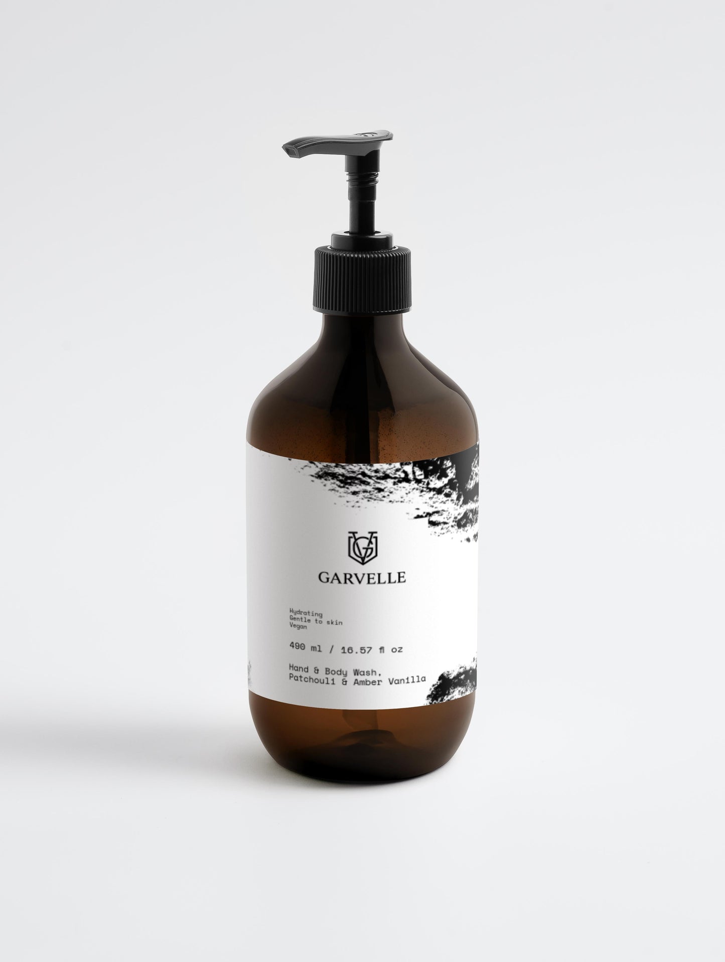 Garvelle Body Wash, Patchouli & Amber Vanilla