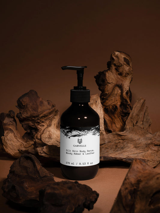 Silk Skin Body Serum, Woody Amber & Leather (270 ml)