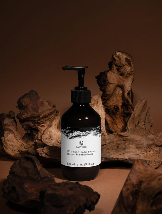 Garvelle Silk Skin Body Serum, Spices & Sandalwood (270 ml)